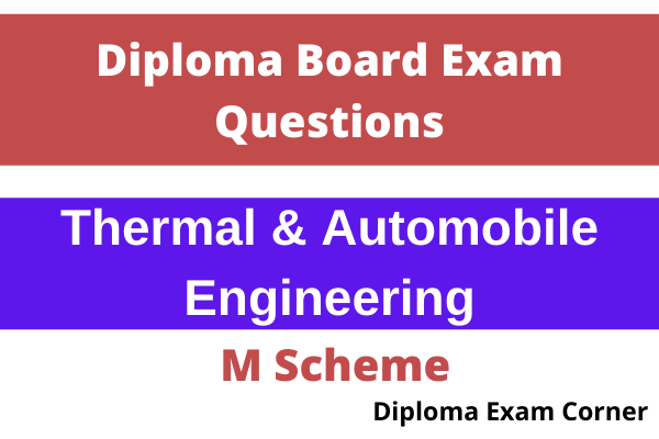 Diploma thermal and automobile engineering important question