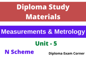Diploma Measurements and Metrology Important questions and answers
