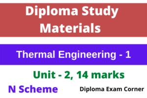 Thermal Engineering 1 Diploma 3rd Semester Important questions