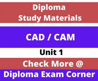 CAD CAM Study Materials Three Marks