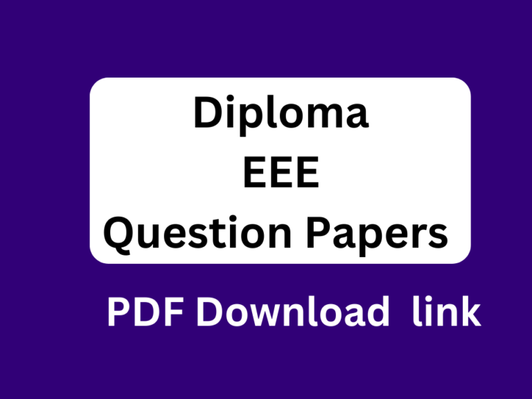 Diploma EEE Question Papers