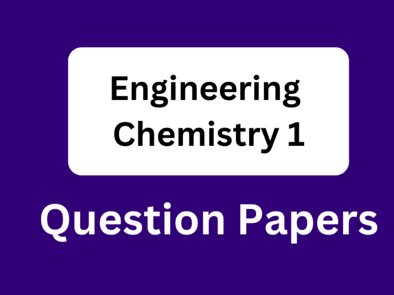 Diploma Engineering Chemistry 1 Question Papers