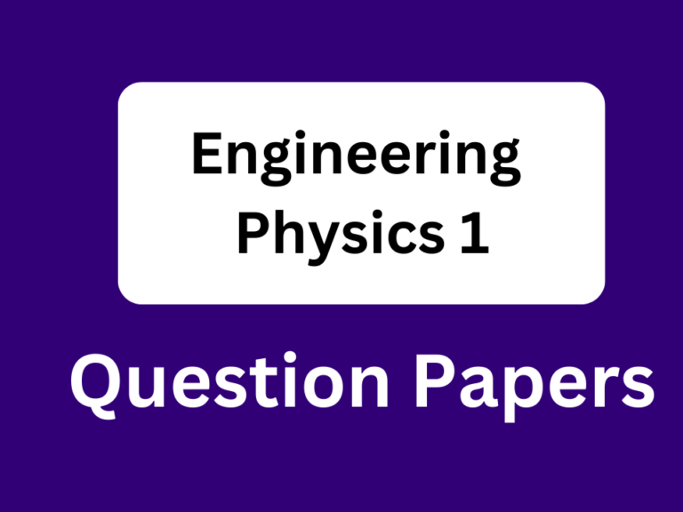 Diploma Engineering Physics 1 Question paper Pdf
