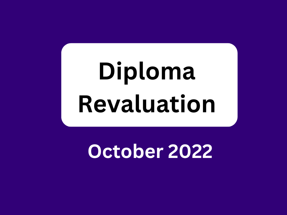 Diploma Revaluation Application October 2022